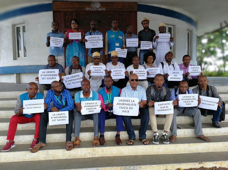 image Affaire Faiza Soulé Youssouf / Le sit-in des journalistes dispersé par la police